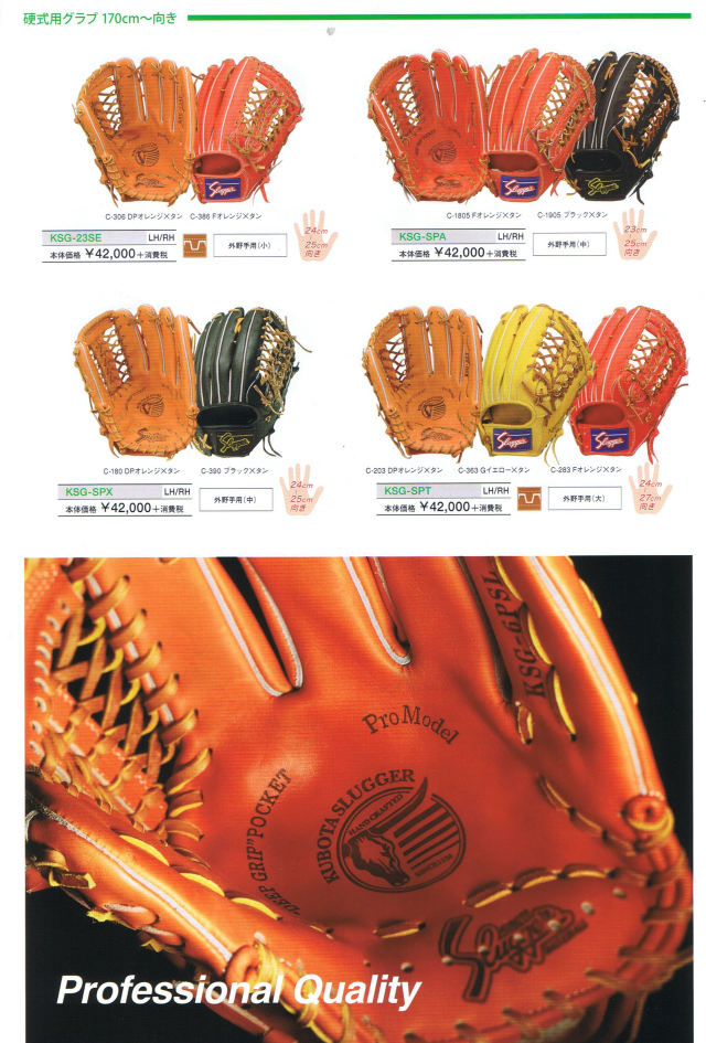 ✅新品硬式✅久保田スラッガー/オーダーグラブ　　　　【非立体ラベル/廃盤モデル】 ✓新品硬式✓久保田スラッガー/オーダーグラブ【非立体ラベル